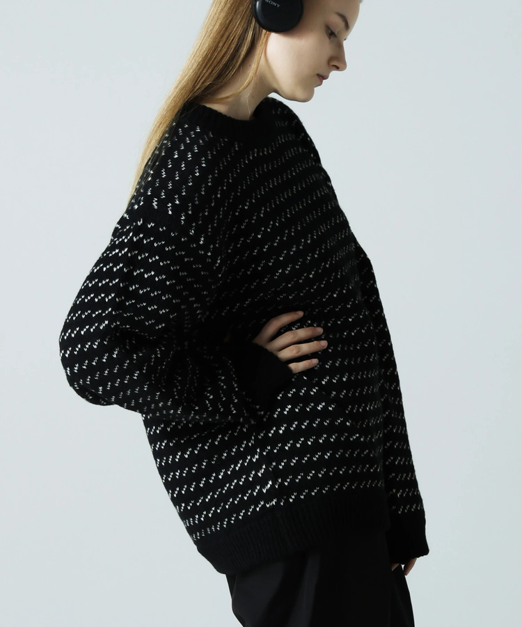 JACKROSE(ジャックローズ) |JE バーズアイジャガードニット(MENS)