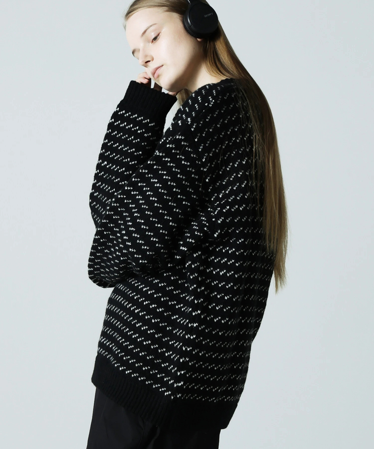 JACKROSE(ジャックローズ) |JE バーズアイジャガードニット(MENS)