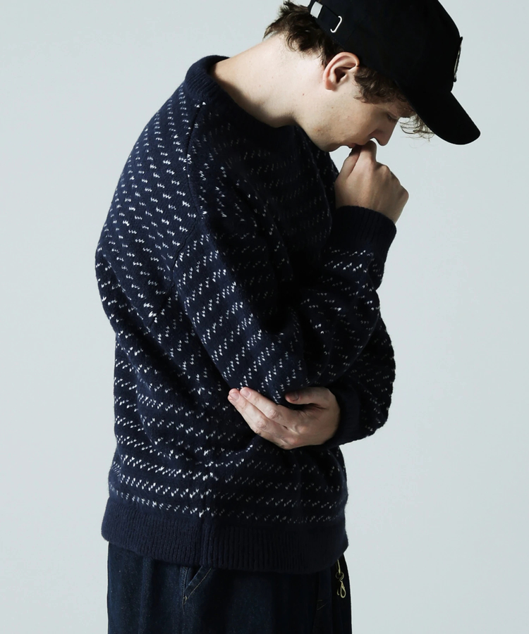 JACKROSE(ジャックローズ) |JE バーズアイジャガードニット(MENS)