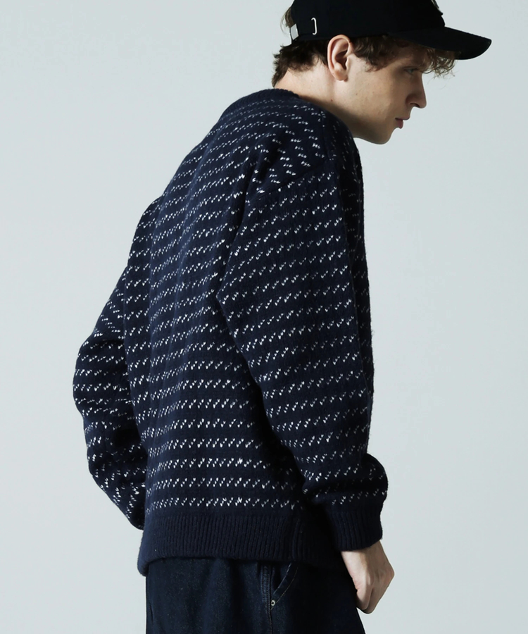 JACKROSE(ジャックローズ) |JE バーズアイジャガードニット(MENS)