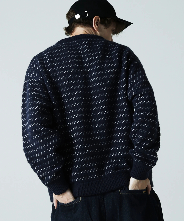 JACKROSE(ジャックローズ) |JE バーズアイジャガードニット(MENS)