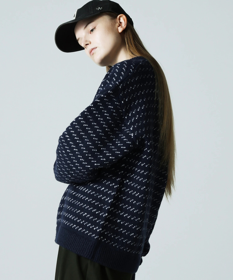 JACKROSE(ジャックローズ) |JE バーズアイジャガードニット(MENS)