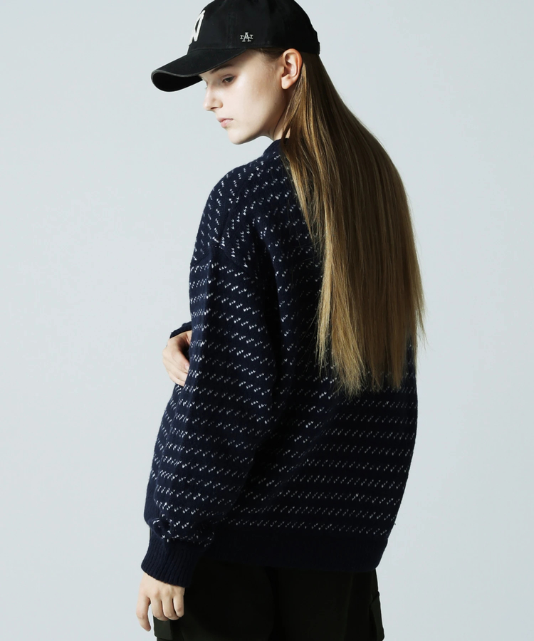 JACKROSE(ジャックローズ) |JE バーズアイジャガードニット(MENS)