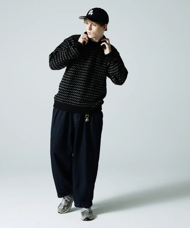 JACKROSE(ジャックローズ) |JE バーズアイジャガードニット(MENS)