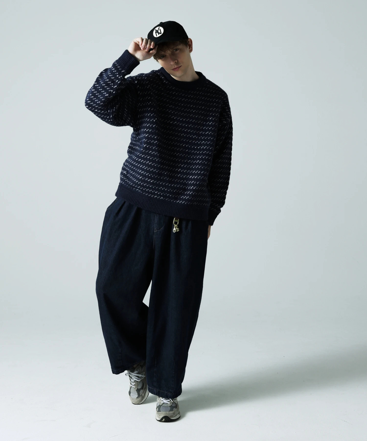 JACKROSE(ジャックローズ) |JE バーズアイジャガードニット(MENS)