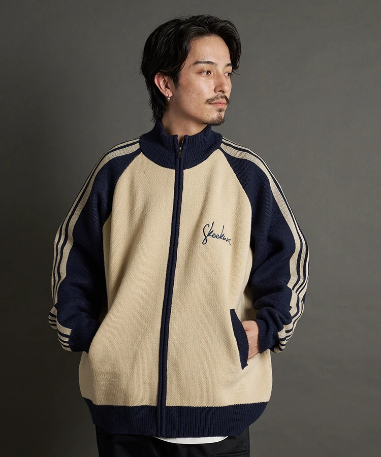 JACKROSE(ジャックローズ) |SKOOKUM / スクーカム KNIT LINE TRACK JACKET