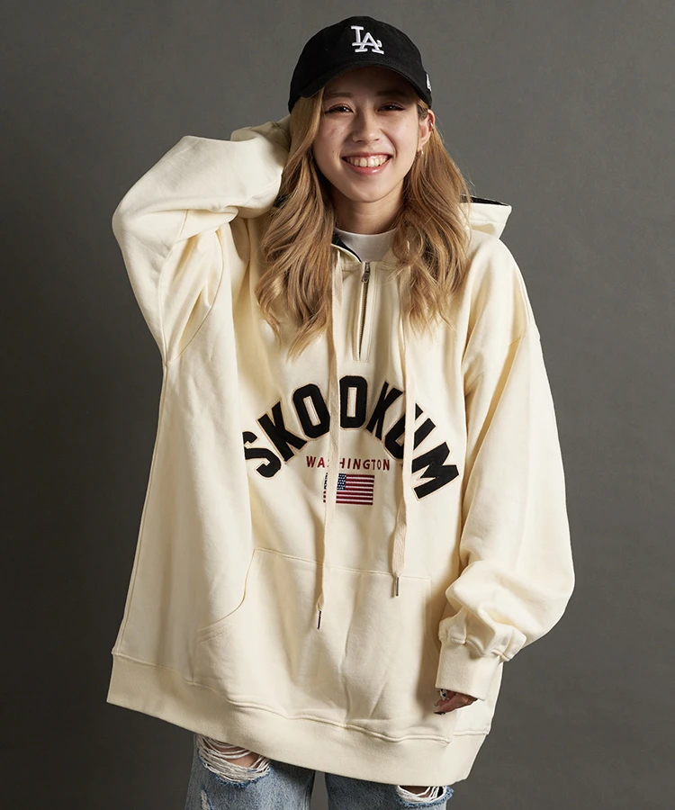 SKOOKUM / スクーカム HOODED HALF ZIP SWEAT｜ファッション通販 SANKO