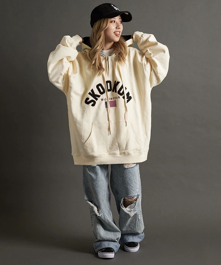 SKOOKUM / スクーカム HOODED HALF ZIP SWEAT｜ファッション通販 SANKO