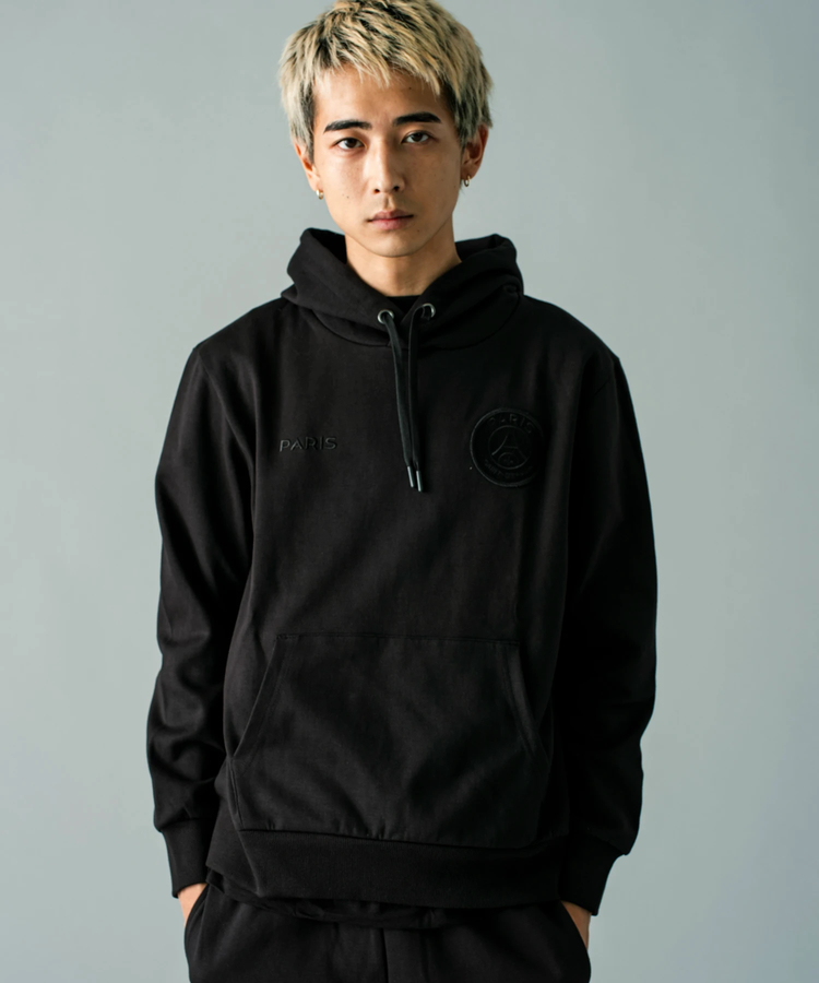 PSG / パリサンジェルマン APPLIQUE&EMBROIDERY LOGO HOODIE