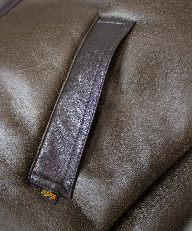 ALPHA/アルファ-PATCHED B-3 FAKE MOUNTON JACKET(MENS