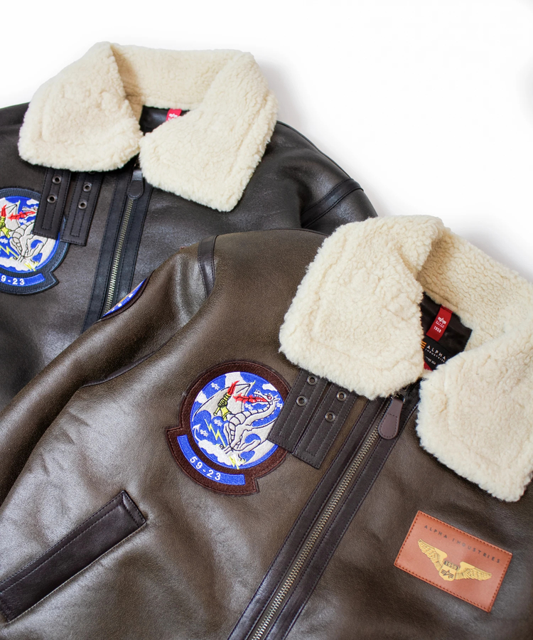 ALPHA（アルファ）の「ALPHA/アルファ B-3 PATCHED FAKE MOUTON