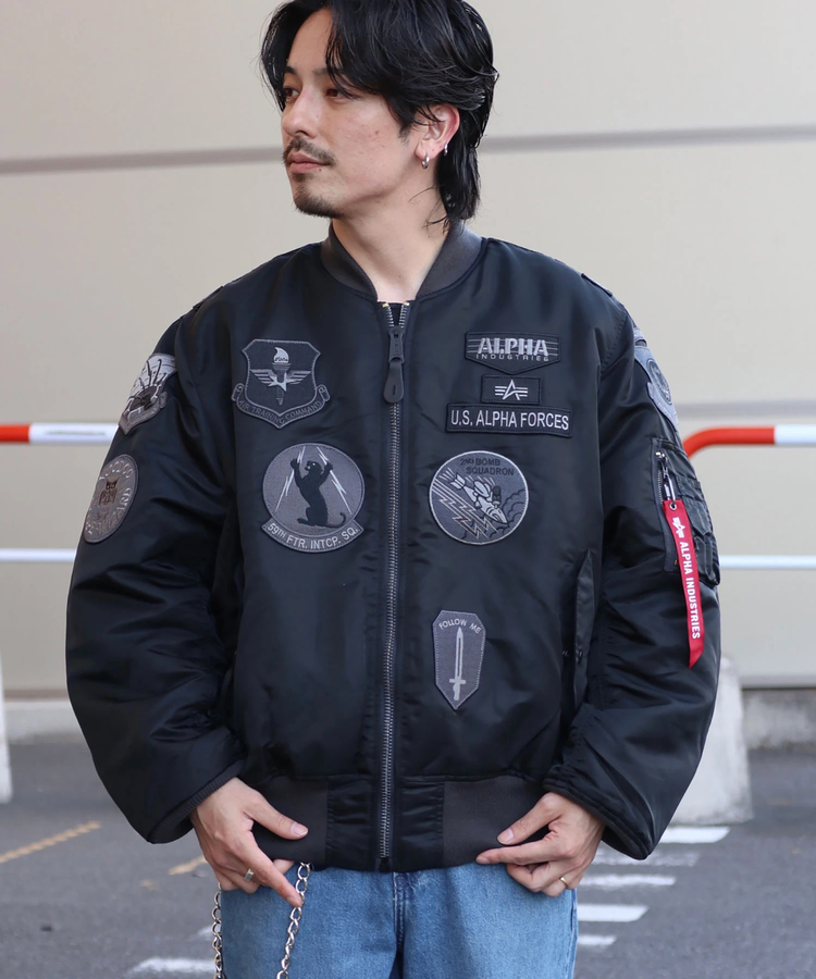 ALPHA INDUSTRIES スカジャン MA-1 リバーシブル Mサイズ - ジャケット ...