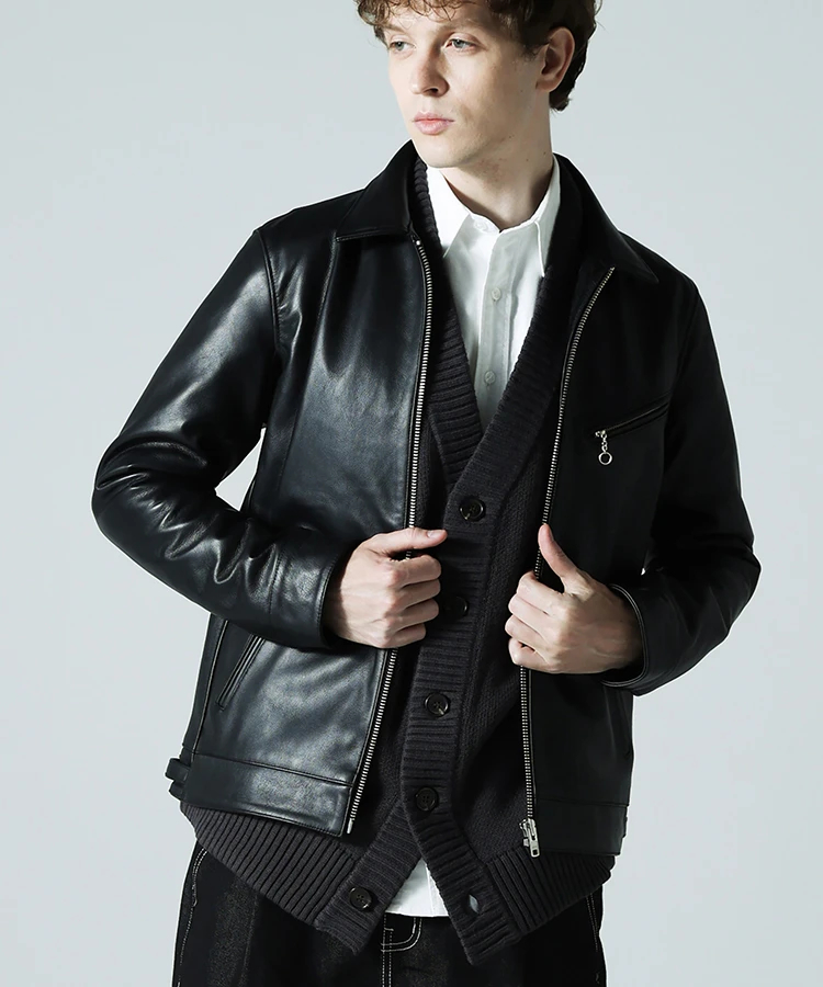 JACKROSE(ジャックローズ) |JE COW OIL LEATHER TRACKER JACKET