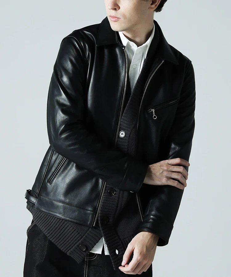 JACKROSE(ジャックローズ) |JE COW OIL LEATHER TRACKER JACKET