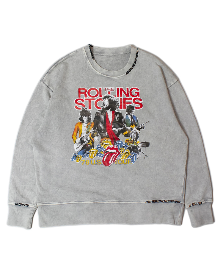 THE ROLLING STONES×JACKROSE】- ハンドステッチピグメントスウェット