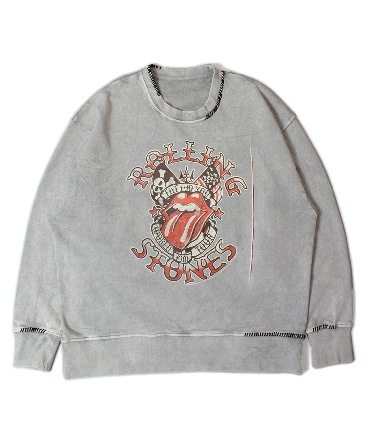 THE ROLLING STONES×JACKROSE】ハンドステッチピグメントスウェット(MENS)｜ファッション通販 SANKO  BAZAAR（サンコーバザール）