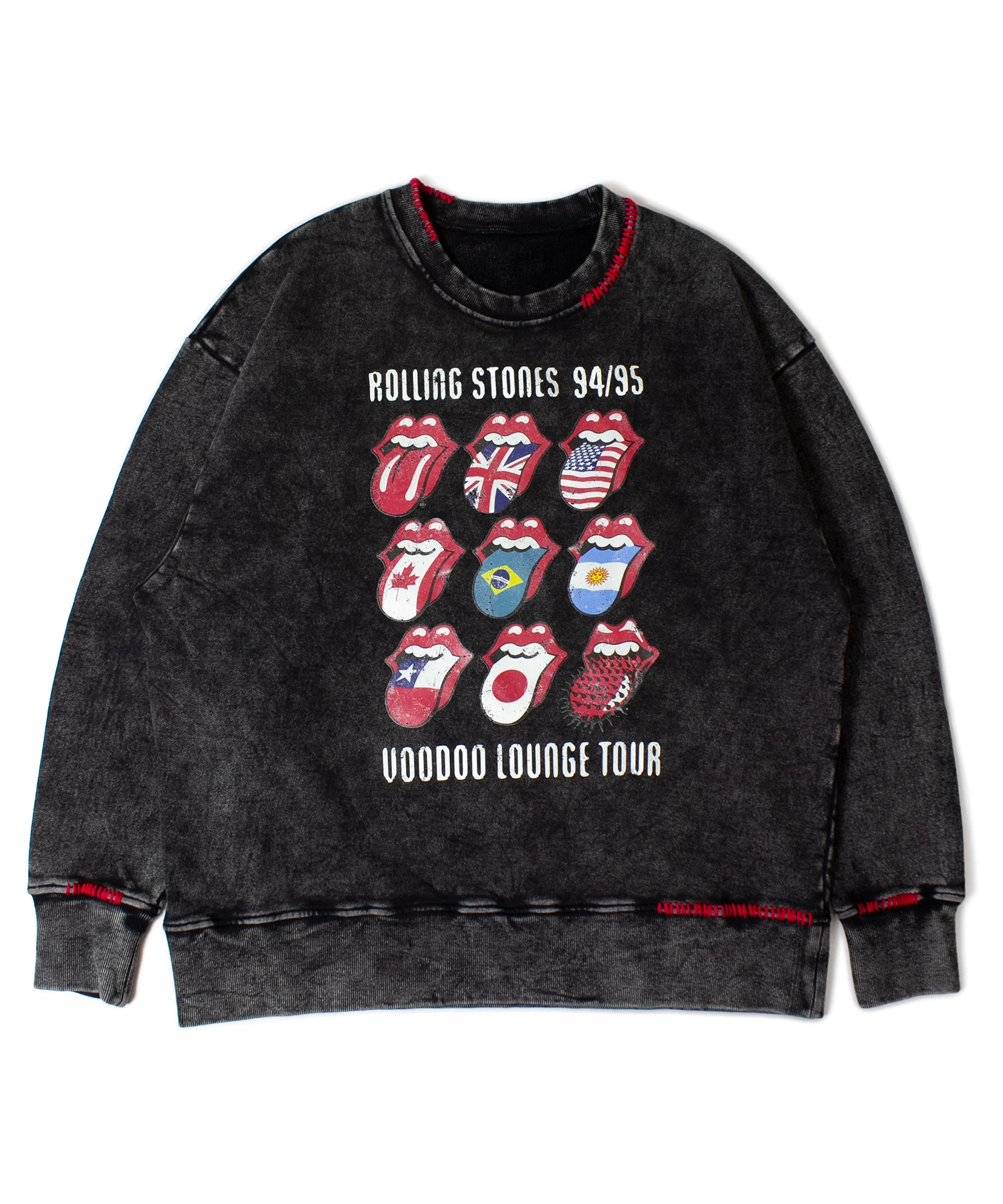 THE ROLLING STONES×JACKROSE】ハンドステッチピグメントスウェット(MENS)｜ファッション通販 SANKO  BAZAAR（サンコーバザール）