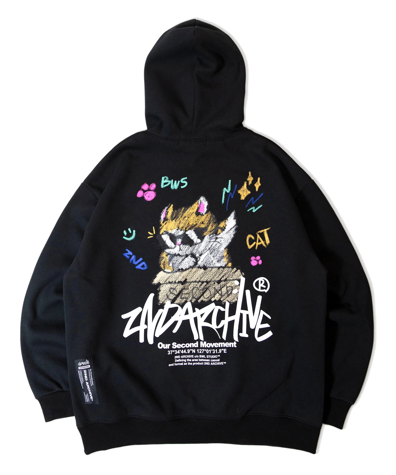 【2nd ARCHIVE/セカンドアーカイブ】パーカー スパンコール ビーズ新作 2ND ARCHIVE/セカンドアーカイブ プルパーカー-AW02(MENS