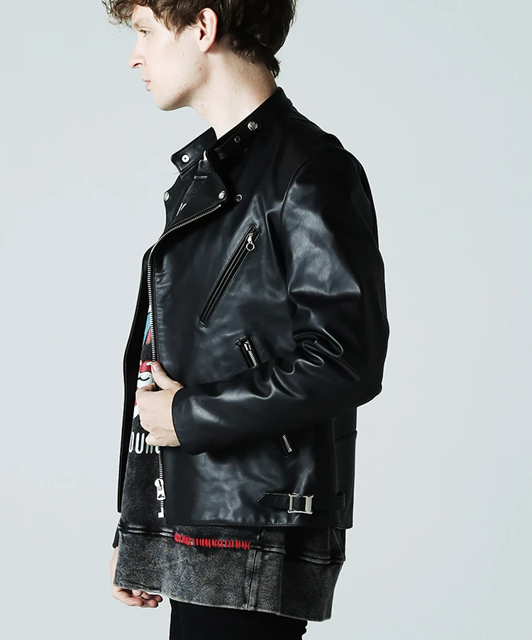 THE ROLLING STONES×JACKROSE】COW LEATHER SD RIDERS｜ファッション 