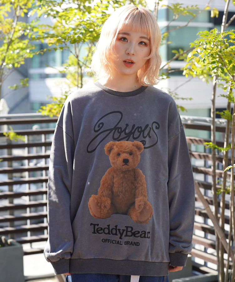 TEDDY BEAR/テディーベア-裏 毛ケミカルクルー｜ファッション通販