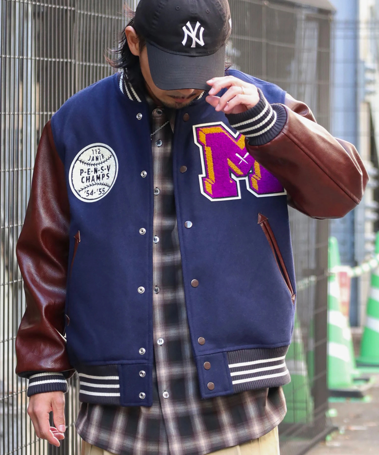 JACKROSE(ジャックローズ) |HOUSTON/ヒューストン MELTON AWARD JACKET(CAT)(MENS)