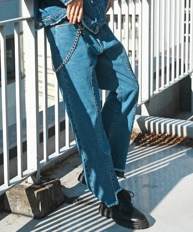 JACKROSE(ジャックローズ) |JE-FRINGE DENIM PANTS *セットアップ対応(MENS)