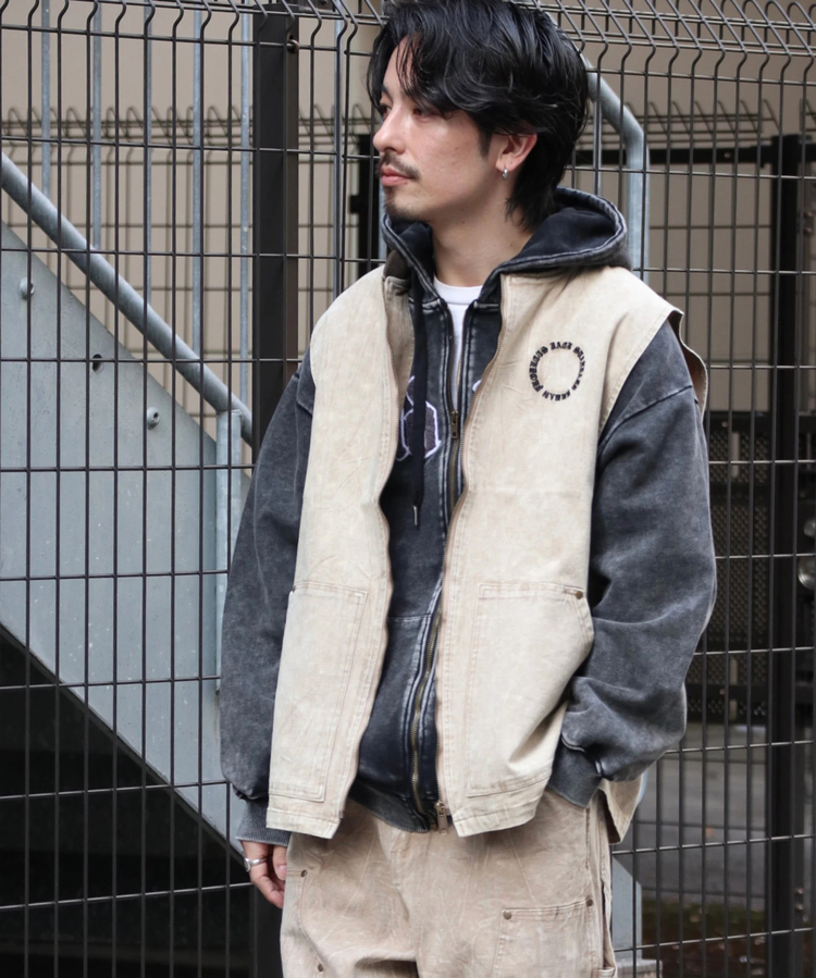 JACKROSE(ジャックローズ) |JE-DUCK POWDER VEST *セットアップ対応(MENS)