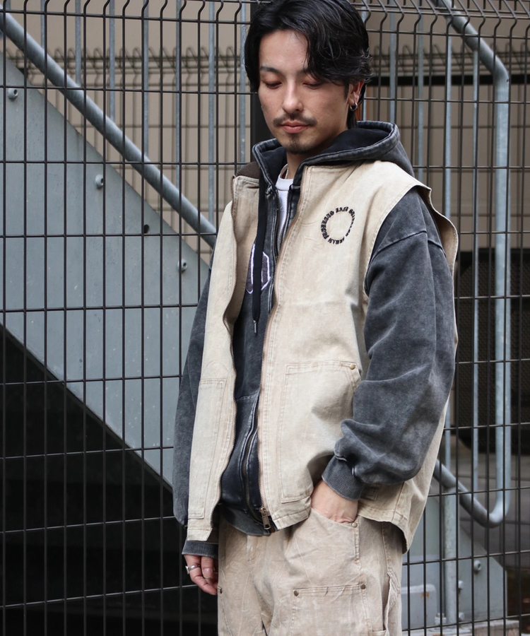 JACKROSE(ジャックローズ) |JE-DUCK POWDER VEST *セットアップ対応(MENS)