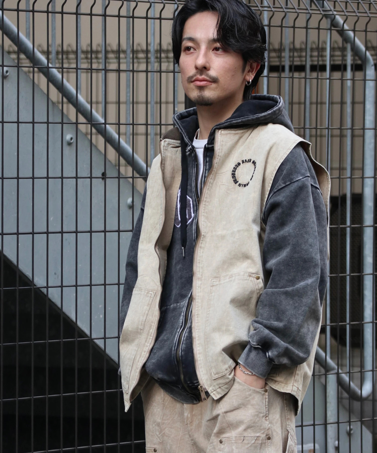 JACKROSE(ジャックローズ) |JE-DUCK POWDER VEST *セットアップ対応(MENS)