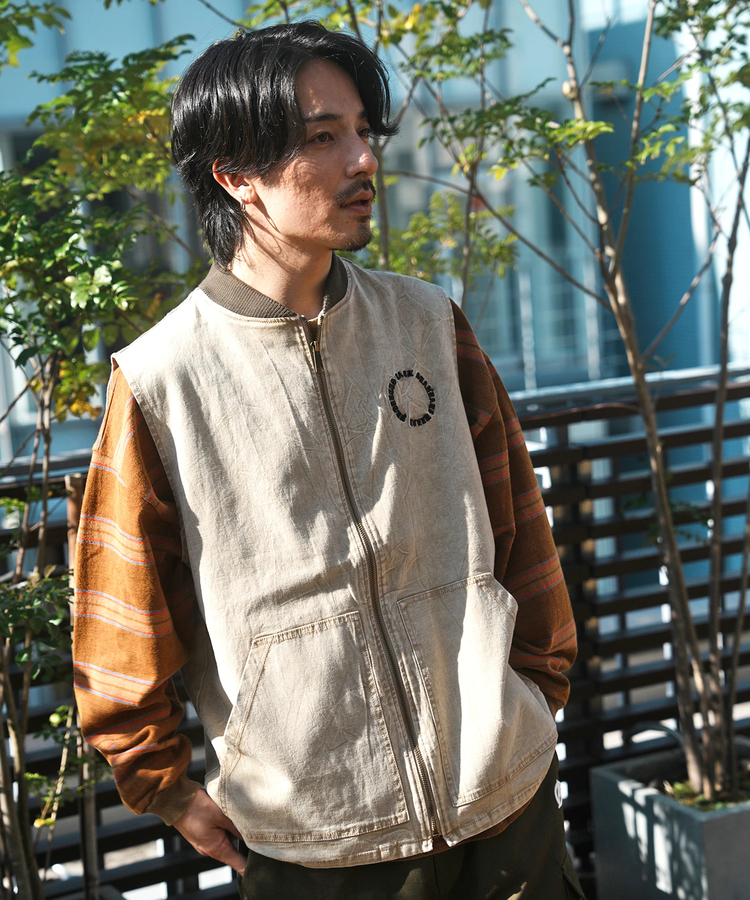 JACKROSE(ジャックローズ) |JE-DUCK POWDER VEST *セットアップ対応(MENS)