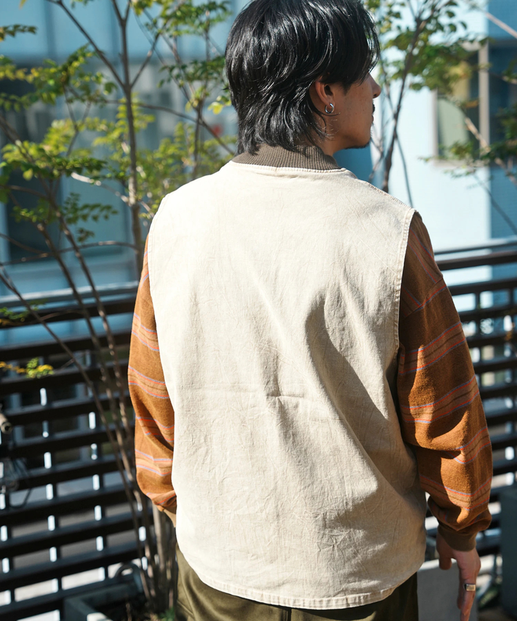 JACKROSE(ジャックローズ) |JE-DUCK POWDER VEST *セットアップ対応(MENS)