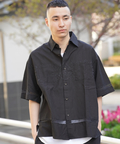 JACKROSE(ジャックローズ) |JE-LINEN 刺繍 RACE TAPE S/S SHIRT *セットアップ対応(MENS)