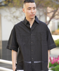 JACKROSE(ジャックローズ) |JE-LINEN 刺繍 RACE TAPE S/S SHIRT *セットアップ対応(MENS)