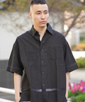 JACKROSE(ジャックローズ) |JE-LINEN 刺繍 RACE TAPE S/S SHIRT *セットアップ対応(MENS)