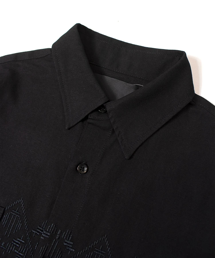 JACKROSE(ジャックローズ) |JE-LINEN 刺繍 RACE TAPE S/S SHIRT *セットアップ対応(MENS)