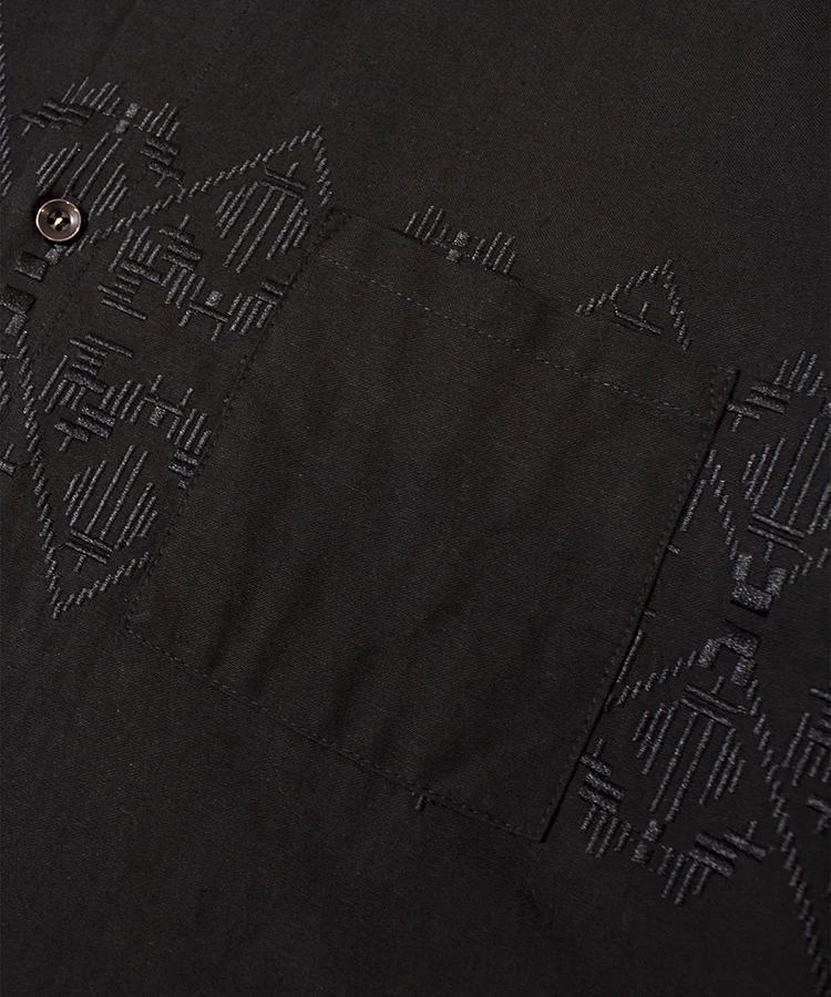 JACKROSE(ジャックローズ) |JE-LINEN 刺繍 RACE TAPE S/S SHIRT *セットアップ対応(MENS)