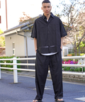 JACKROSE(ジャックローズ) |JE-LINEN 刺繍 RACE TAPE S/S SHIRT *セットアップ対応(MENS)