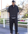 JACKROSE(ジャックローズ) |JE-LINEN 刺繍 RACE TAPE S/S SHIRT *セットアップ対応(MENS)