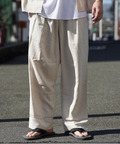 JACKROSE(ジャックローズ) |JE-LINEN 刺繍 RACE TAPE LINE PANTS *セットアップ対応(MENS)