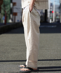 JACKROSE(ジャックローズ) |JE-LINEN 刺繍 RACE TAPE LINE PANTS *セットアップ対応(MENS)