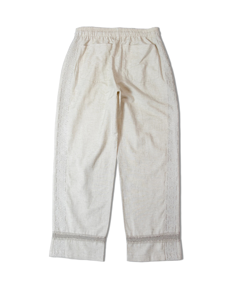JACKROSE(ジャックローズ) |JE-LINEN 刺繍 RACE TAPE LINE PANTS *セットアップ対応(MENS)