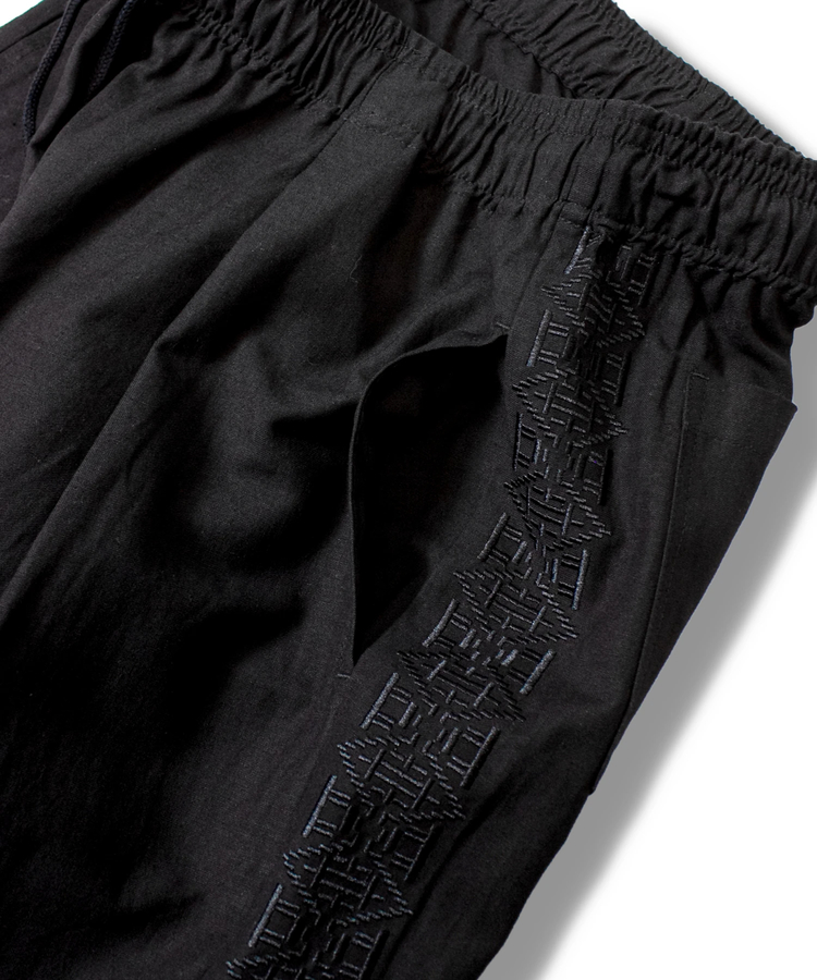 JACKROSE(ジャックローズ) |JE-LINEN 刺繍 RACE TAPE LINE PANTS *セットアップ対応(MENS)