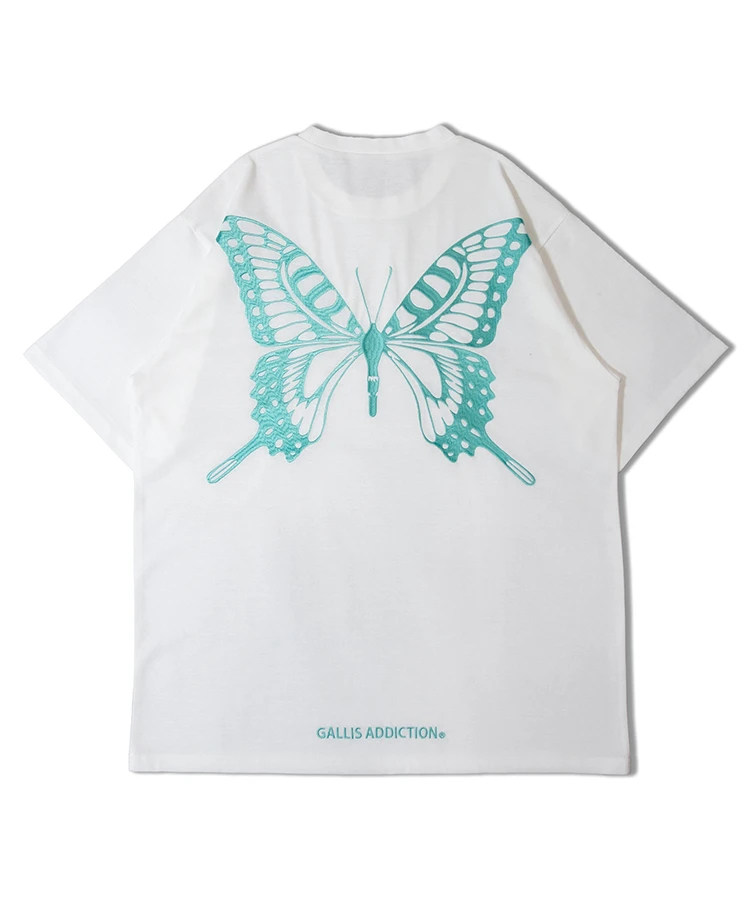 JACKROSE(ジャックローズ) |GA 1-BUTTERFLY刺繍半袖TEE(MENS)