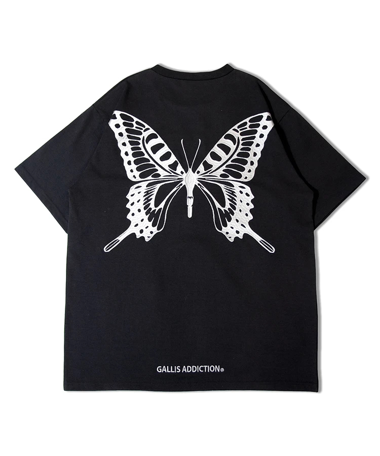 JACKROSE(ジャックローズ) |GA 1-BUTTERFLY刺繍半袖TEE(MENS)