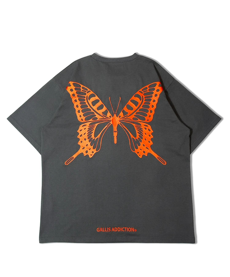 JACKROSE(ジャックローズ) |GA 1-BUTTERFLY刺繍半袖TEE(MENS)