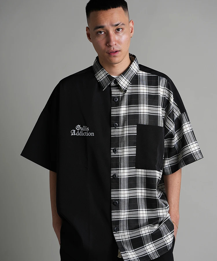 JACKROSE(ジャックローズ) |GA SEPARATE-CHECK S/S SHIRT(MENS)