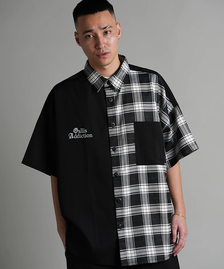 JACKROSE(ジャックローズ) |GA SEPARATE-CHECK S/S SHIRT(MENS)