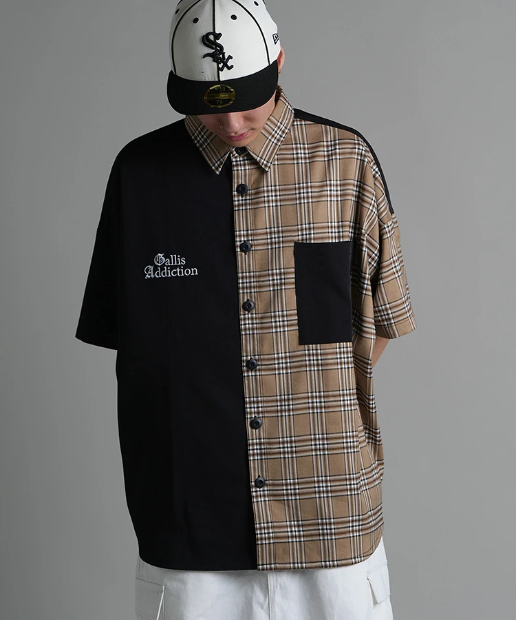 JACKROSE(ジャックローズ) |GA SEPARATE-CHECK S/S SHIRT(MENS)
