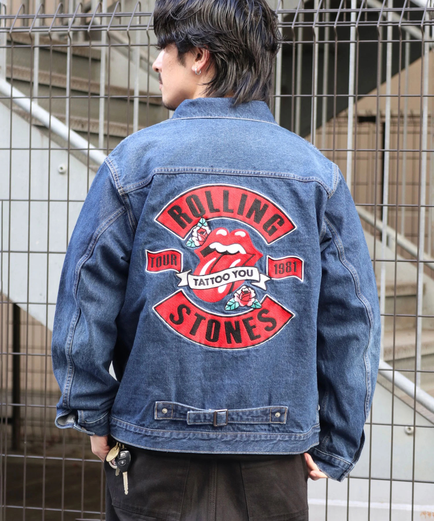 ☆JACK ROSE ローリングストーンズ デニム さかのぼり レザー ジャケット☆ 