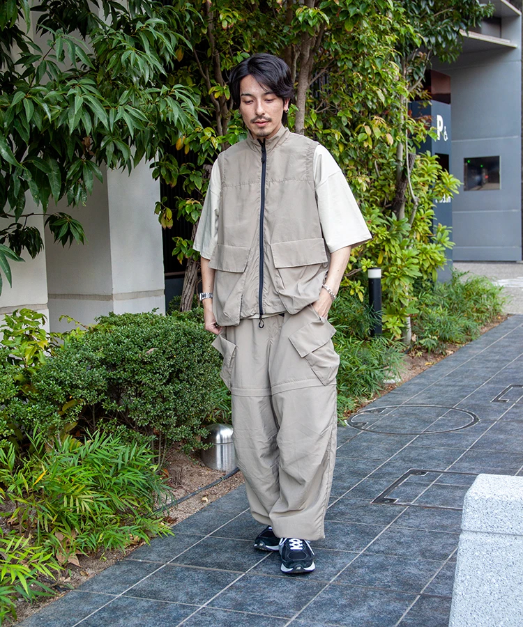 JACKROSE(ジャックローズ) |JE-NYLON TECH VEST *セットアップ対応(MENS)